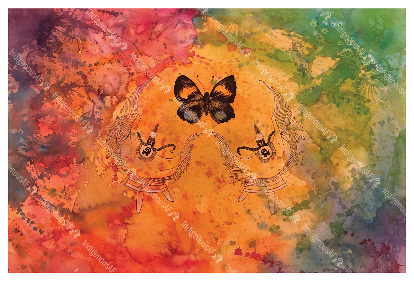 "Butterfly Dance" Art Prints