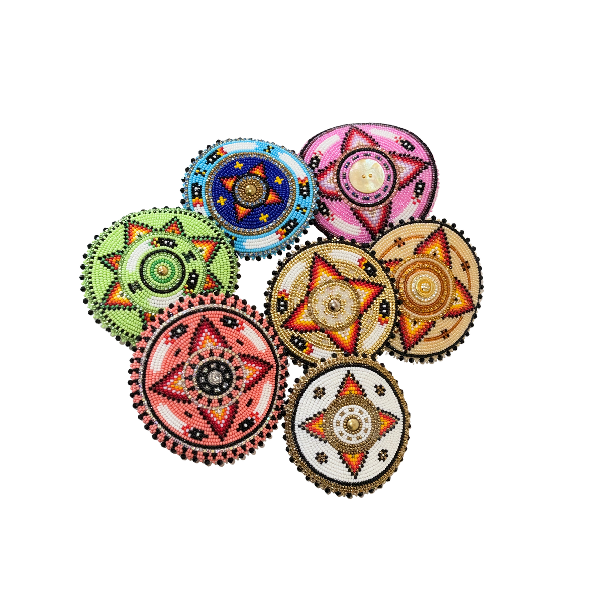 Custom Beadwork Hair Clip by Dorena Martineau