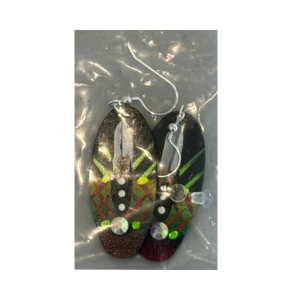 Hand Painted Earrings by Lone Yellowjohn