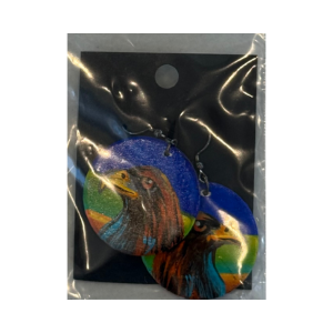 Hand Painted Earrings by Lone Yellowjohn