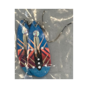 Hand Painted Earrings by Lone Yellowjohn