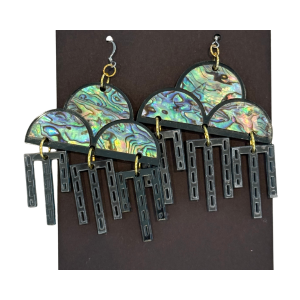 Middle Sister Acrylic Earrings by Pueblo Stitch