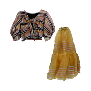 Exclusively Designed Couture Jacket and Ribbon Skirt Set- RAID by Joanne Miles
