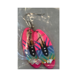 Hand Painted Earrings by Lone Yellowjohn