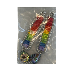 Quillwork Earrings by Lone Yellowjohn