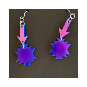 Little Sister Acrylic Earrings by Pueblo Stitch