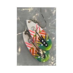 Hand Painted Earrings by Lone Yellowjohn