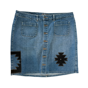 Upcycled Denim Bottom by Victoria Yazzie
