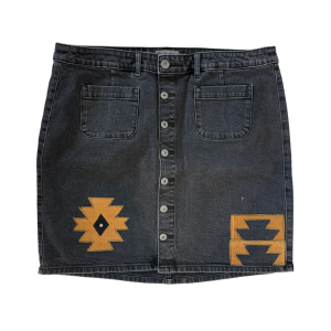 Upcycled Denim Bottom by Victoria Yazzie