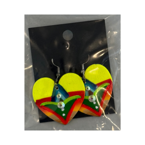 Hand Painted Earrings by Lone Yellowjohn